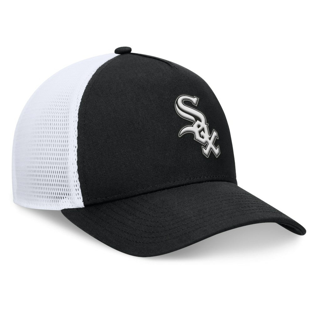 Chicago White Sox Fundamental A-Frame Adjustable Hat Black