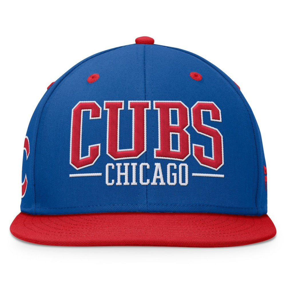 Chicago Cubs Fundamental Bold Snapback Hat Royal/Red