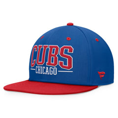 Chicago Cubs Fundamental Bold Snapback Hat Royal/Red
