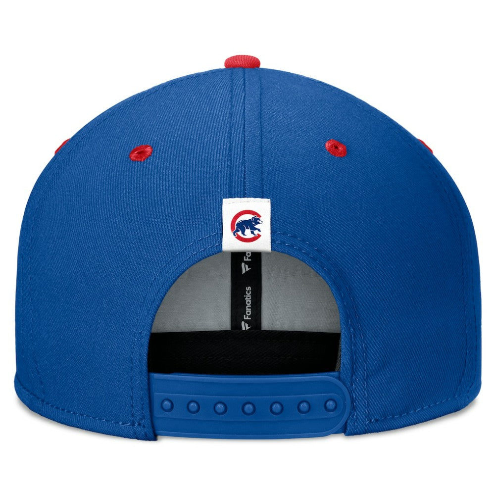 Chicago Cubs Fundamental Bold Snapback Hat Royal/Red