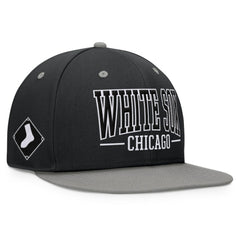 Chicago White Sox Fundamental Bold Snapback Hat Black/Gray