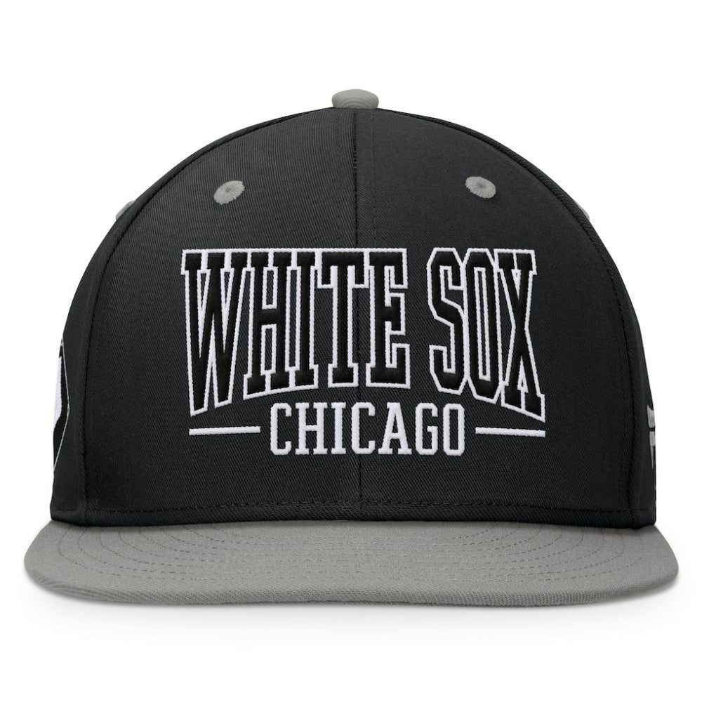 Chicago White Sox Fundamental Bold Snapback Hat Black/Gray