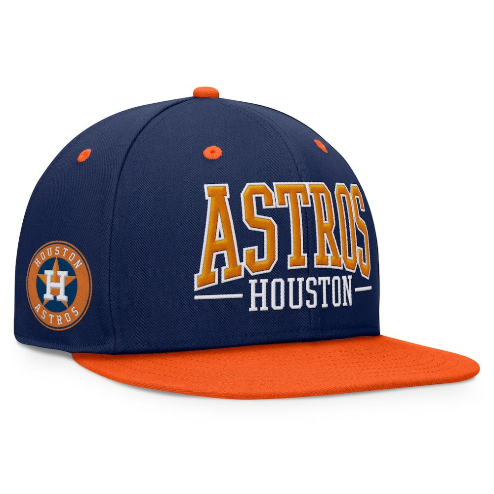 Houston Astros Fundamental Bold Snapback Hat Navy/Orange