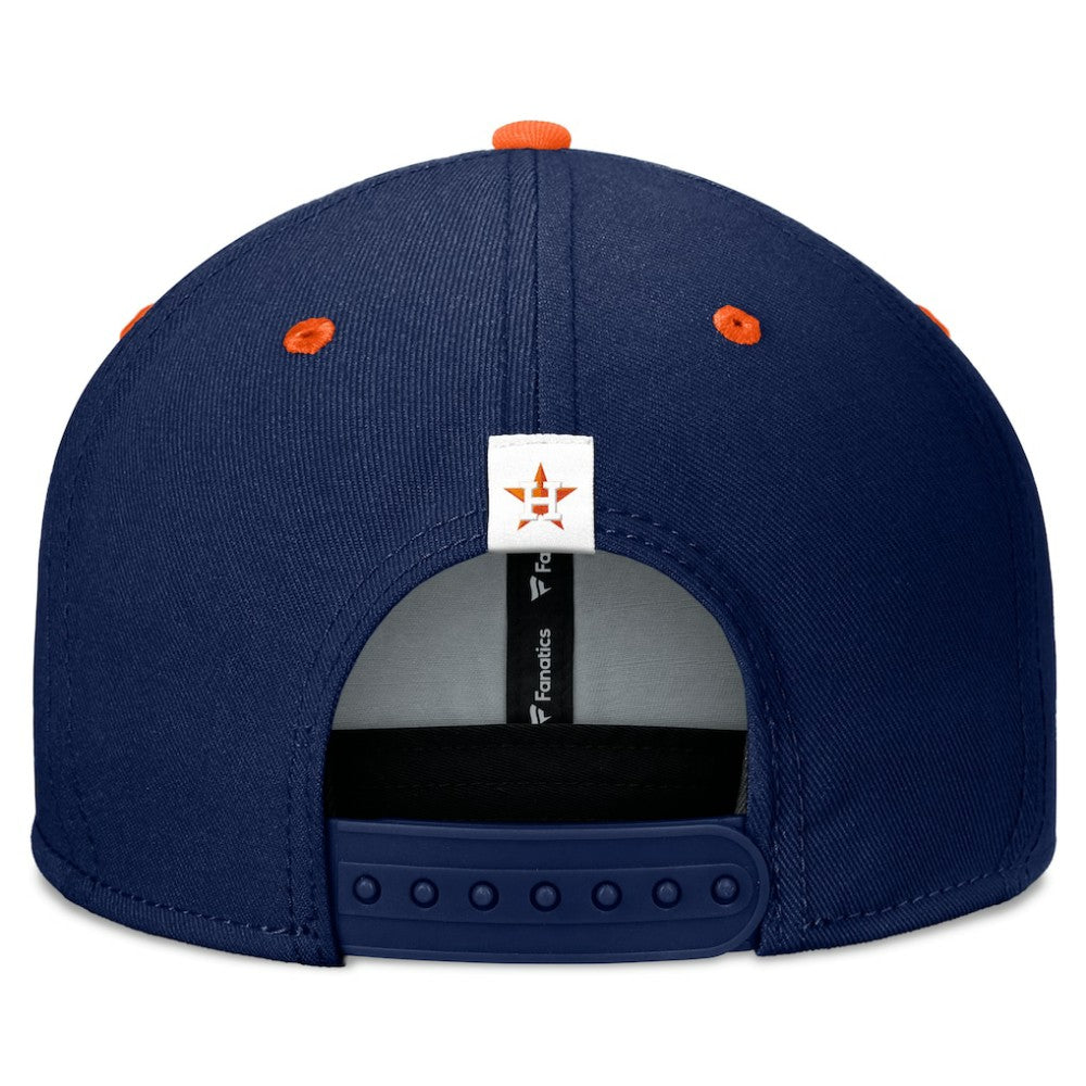 Houston Astros Fundamental Bold Snapback Hat Navy/Orange
