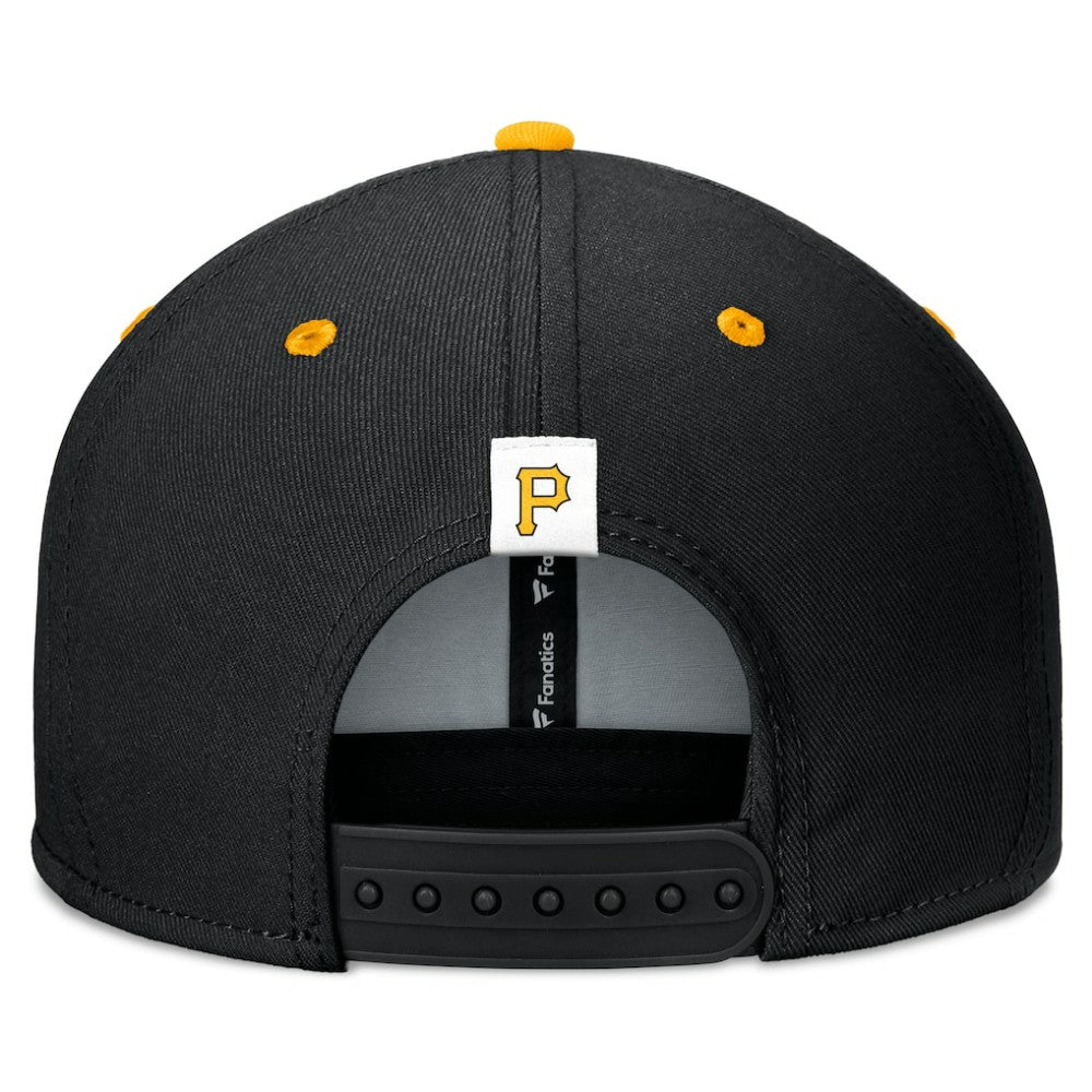Pittsburgh Pirates Fundamental Bold Snapback Hat Black/Gold