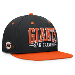 San Francisco Giants Fundamental Bold Snapback Hat Black/Orange