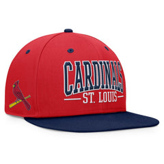 St. Louis Cardinals Fundamental Bold Snapback Hat Red/Navy