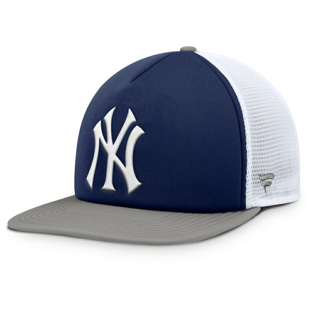 New York Yankees Fundamental Foam Front Snapback Hat Navy/White