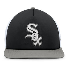 Chicago White Sox Fundamental Foam Front Snapback Hat Black/White