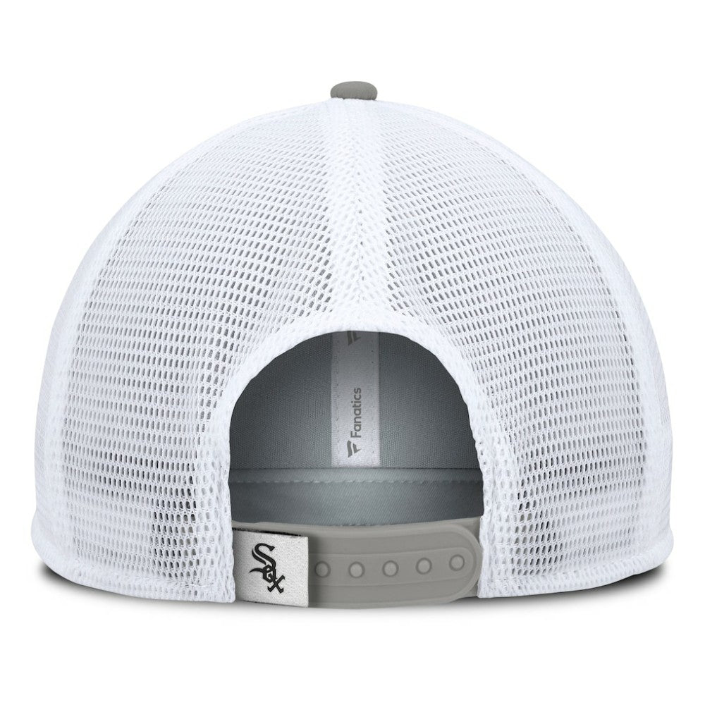 Chicago White Sox Fundamental Foam Front Snapback Hat Black/White