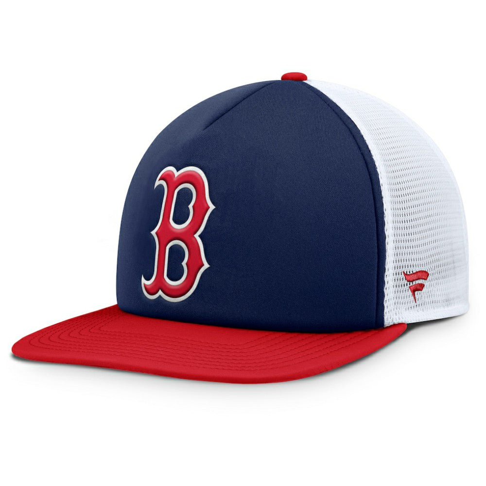 Boston Red Sox Fundamental Foam Front Snapback Hat Navy/White