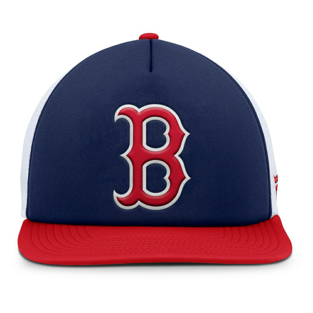 Boston Red Sox Fundamental Foam Front Snapback Hat Navy/White