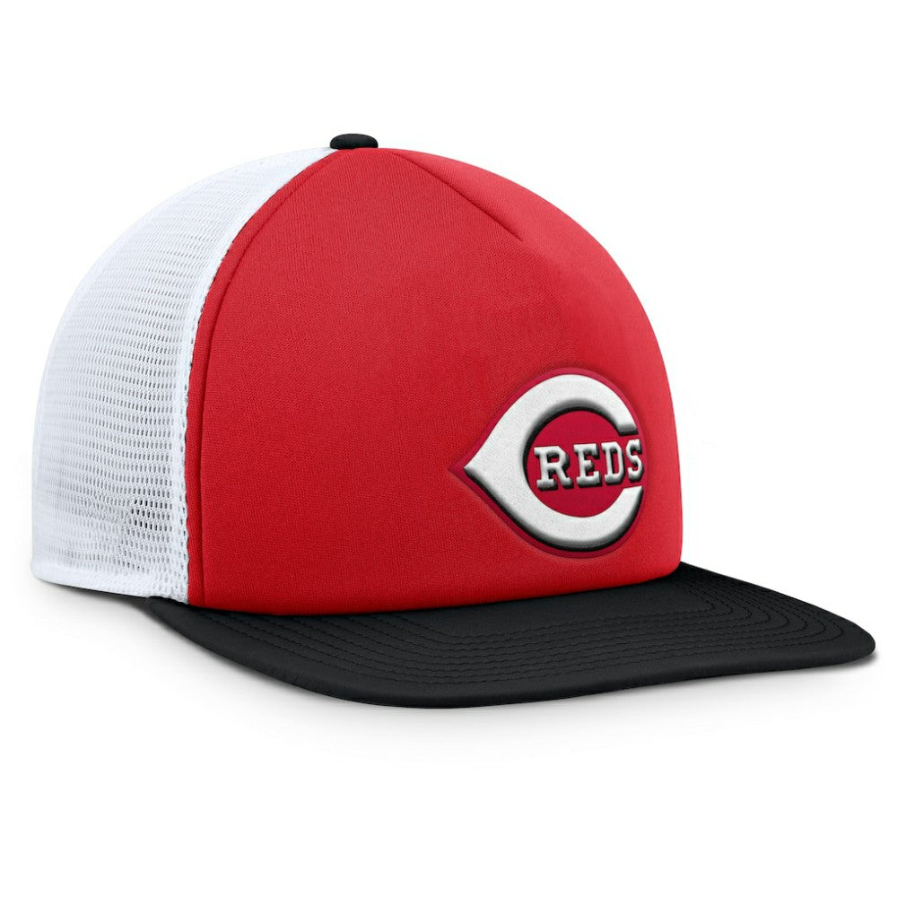 Cincinnati Reds Fundamental Foam Front Snapback Hat Red/Black