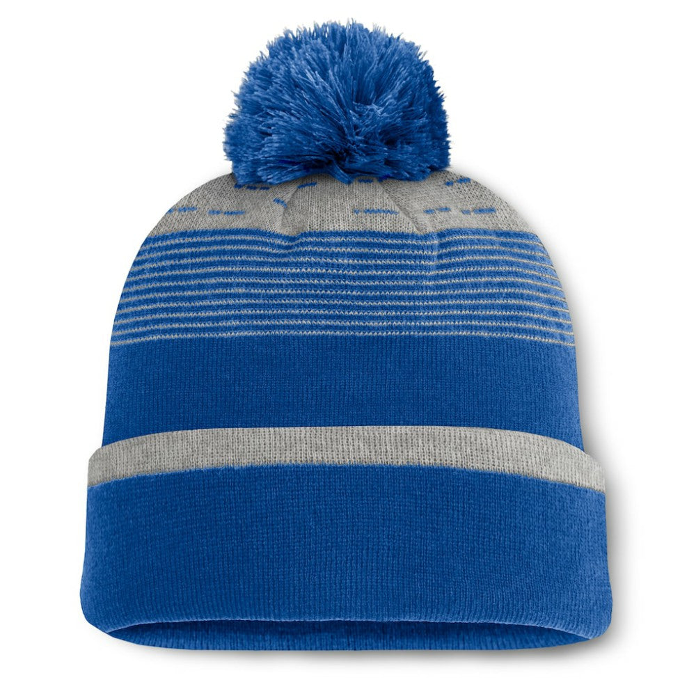 Chicago Cubs Fundamental Gradient Cuffed Knit Hat with Pom Royal