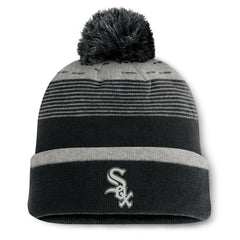 Chicago White Sox Fundamental Gradient Cuffed Knit Hat with Pom Black