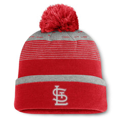 St. Louis Cardinals Fundamental Gradient Cuffed Knit Hat with Pom Red