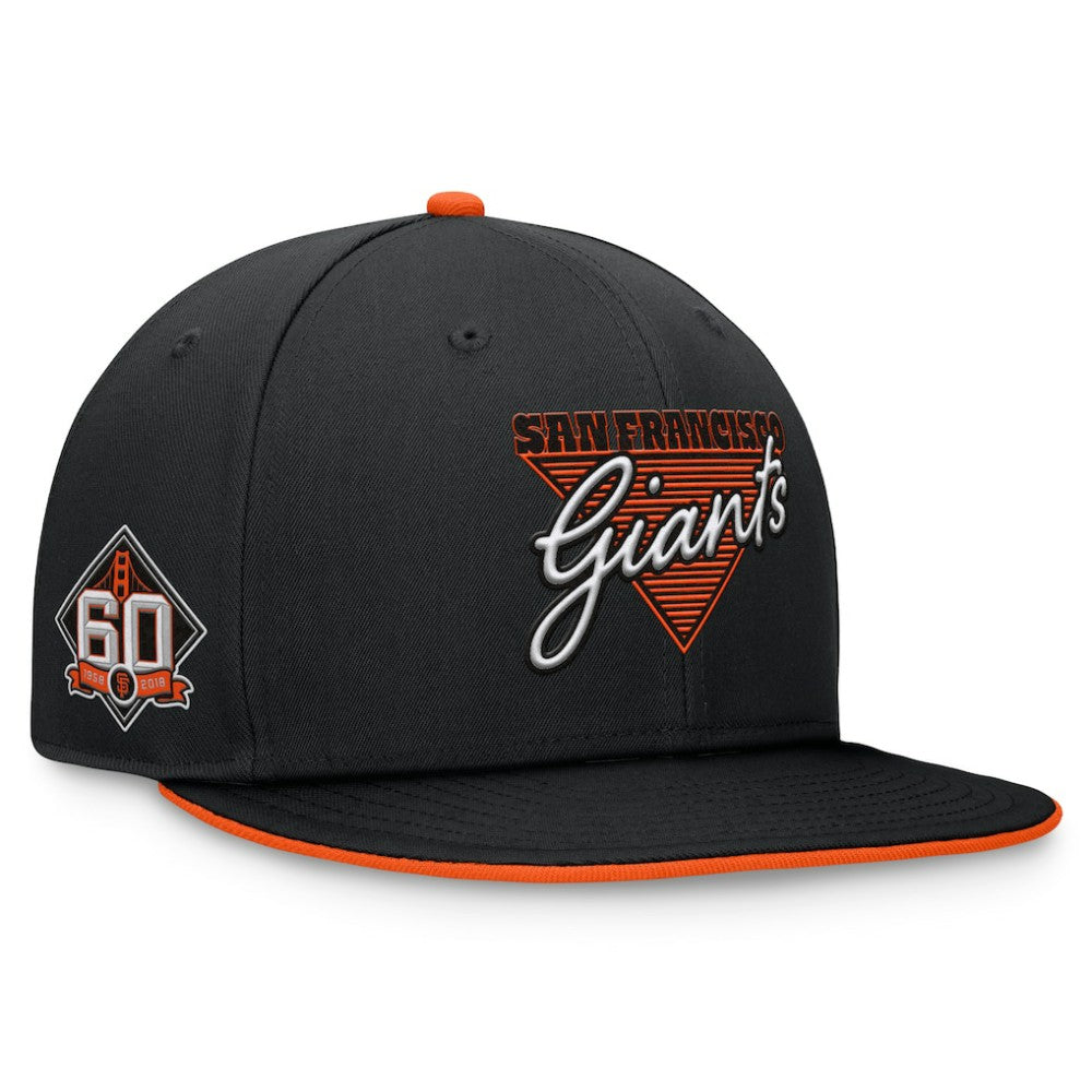 San Francisco Giants Fundamental Tri-Script Fitted Hat Black