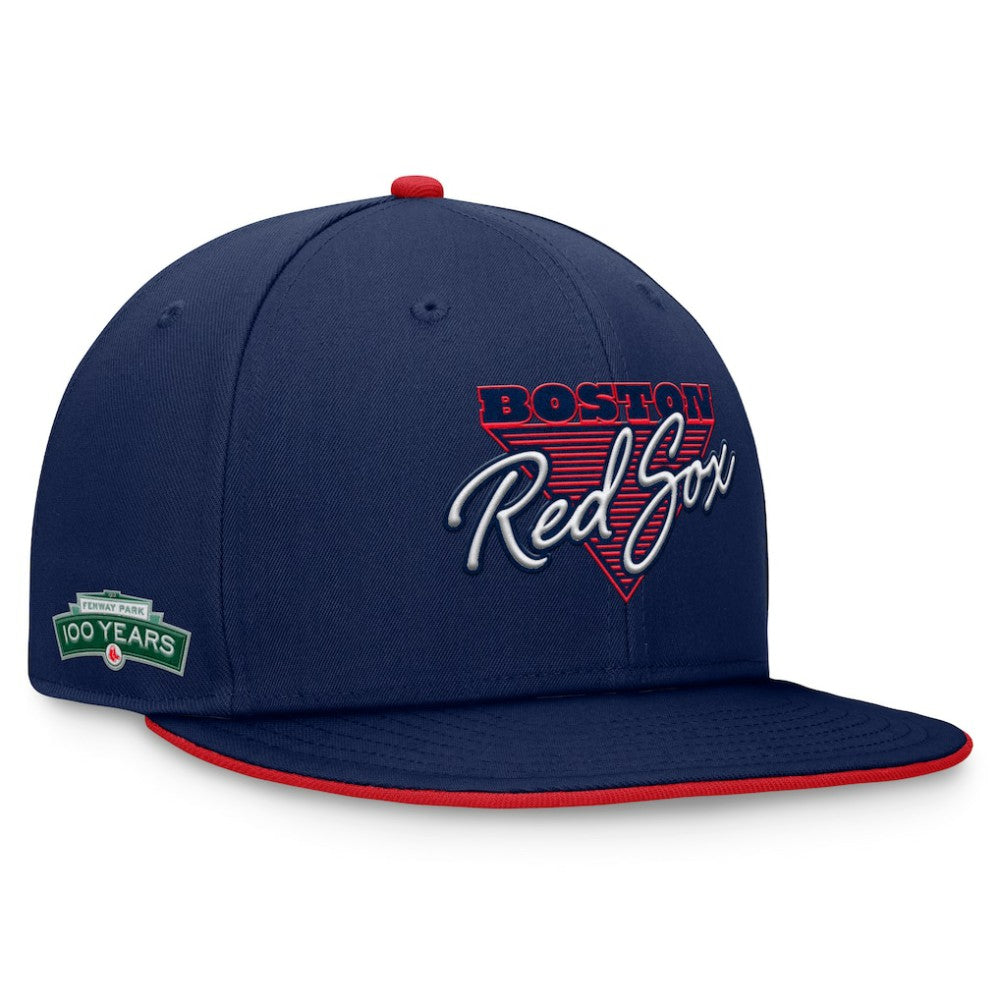Boston Red Sox Fundamental Tri-Script Fitted Hat Navy