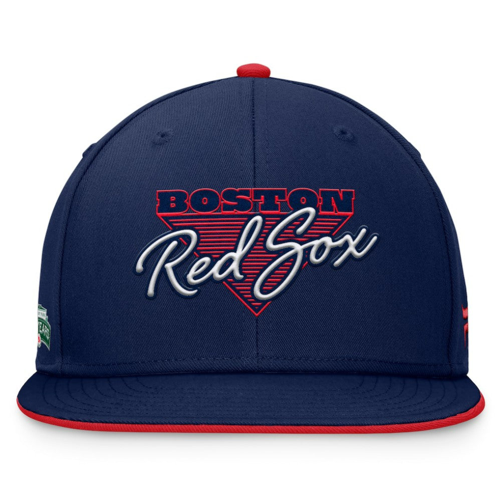 Boston Red Sox Fundamental Tri-Script Fitted Hat Navy