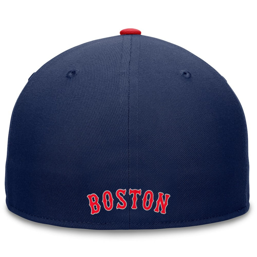 Boston Red Sox Fundamental Tri-Script Fitted Hat Navy