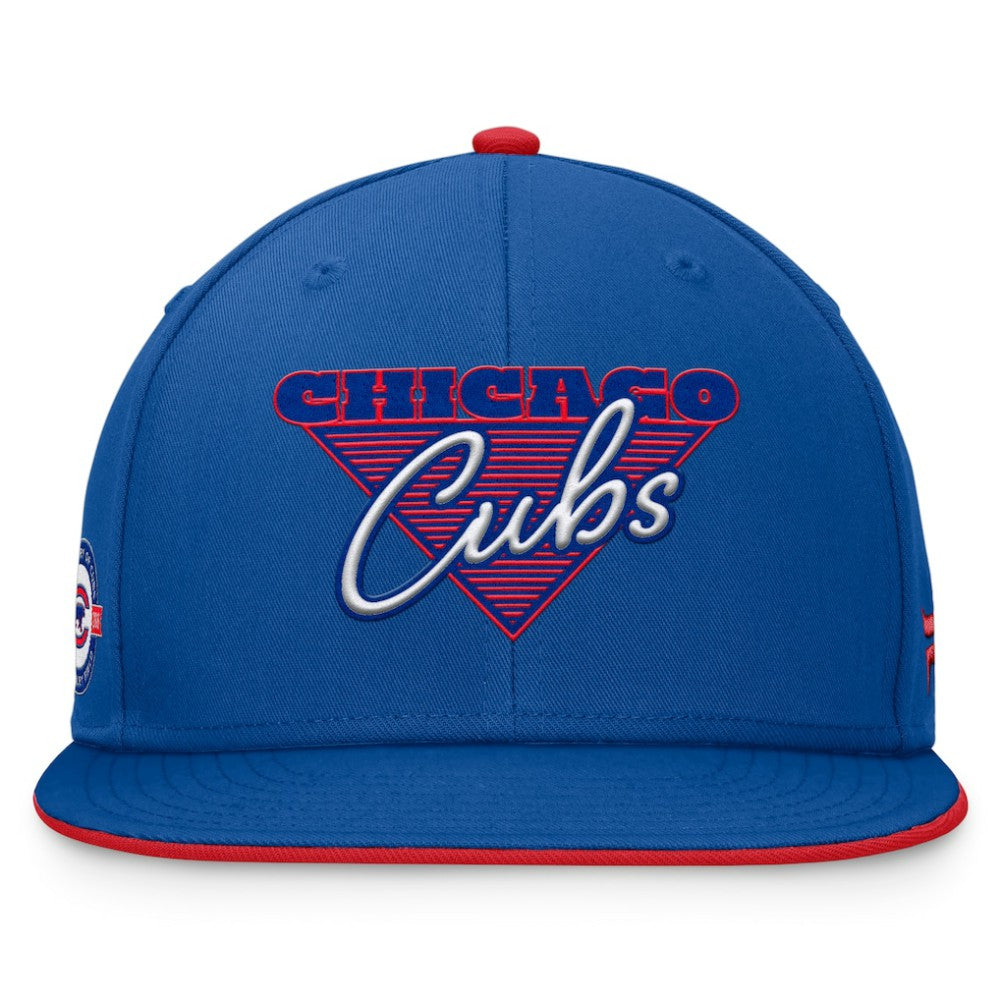 Chicago Cubs Fundamental Tri-Script Fitted Hat Royal