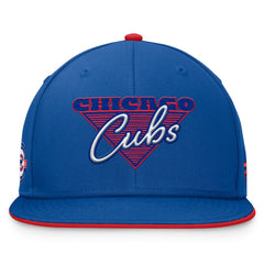 Chicago Cubs Fundamental Tri-Script Fitted Hat Royal