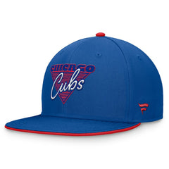 Chicago Cubs Fundamental Tri-Script Fitted Hat Royal