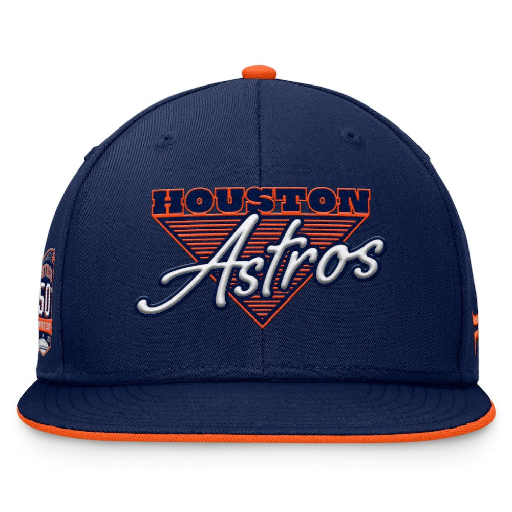 Houston Astros Fundamental Tri-Script Fitted Hat Navy