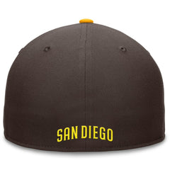 San Diego Padres Fundamental Tri-Script Fitted Hat Brown