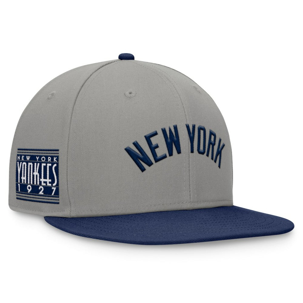 New York Yankees Fundamental Two-Tone Fitted Hat Gray