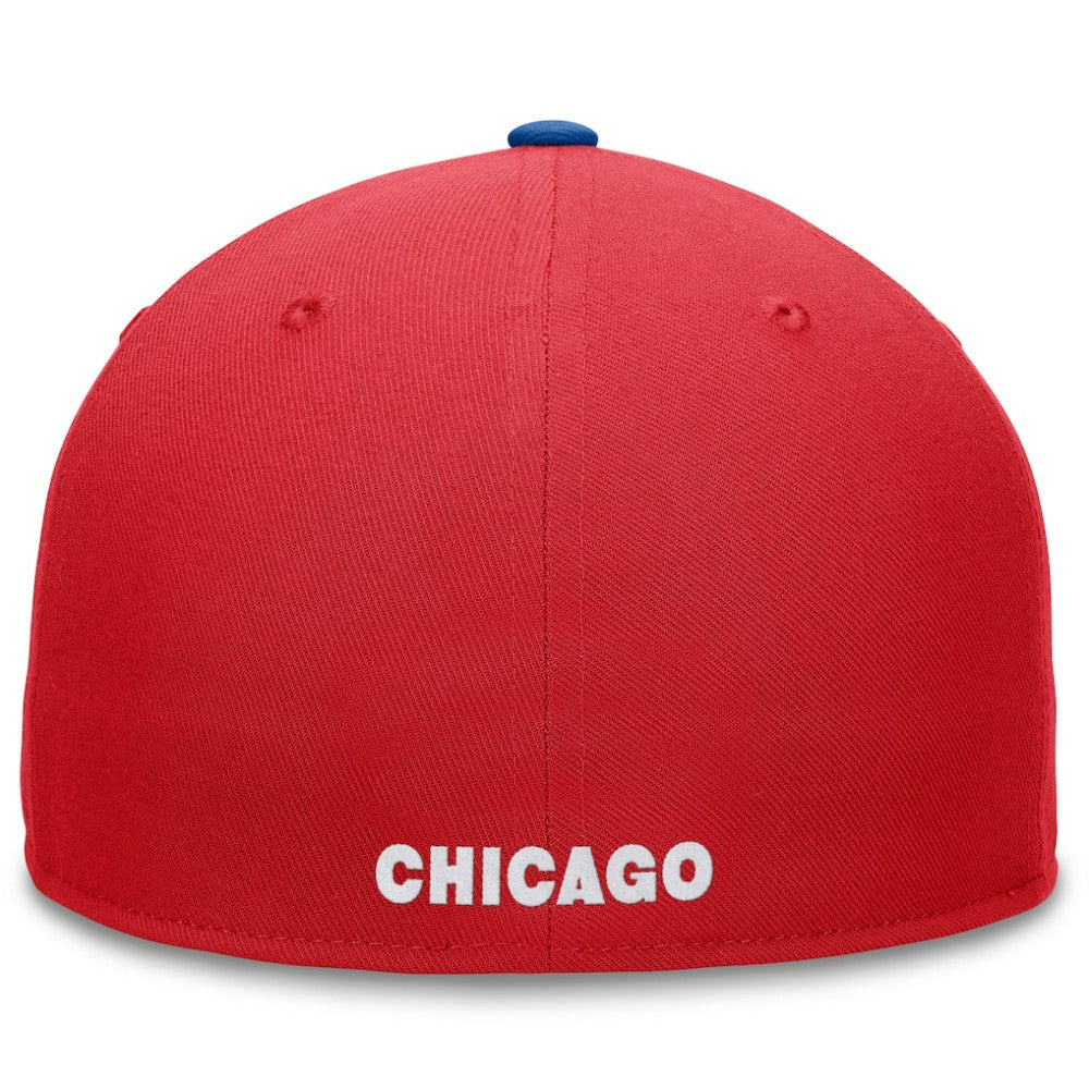 Chicago Cubs Fundamental Two-Tone Fitted Hat Red