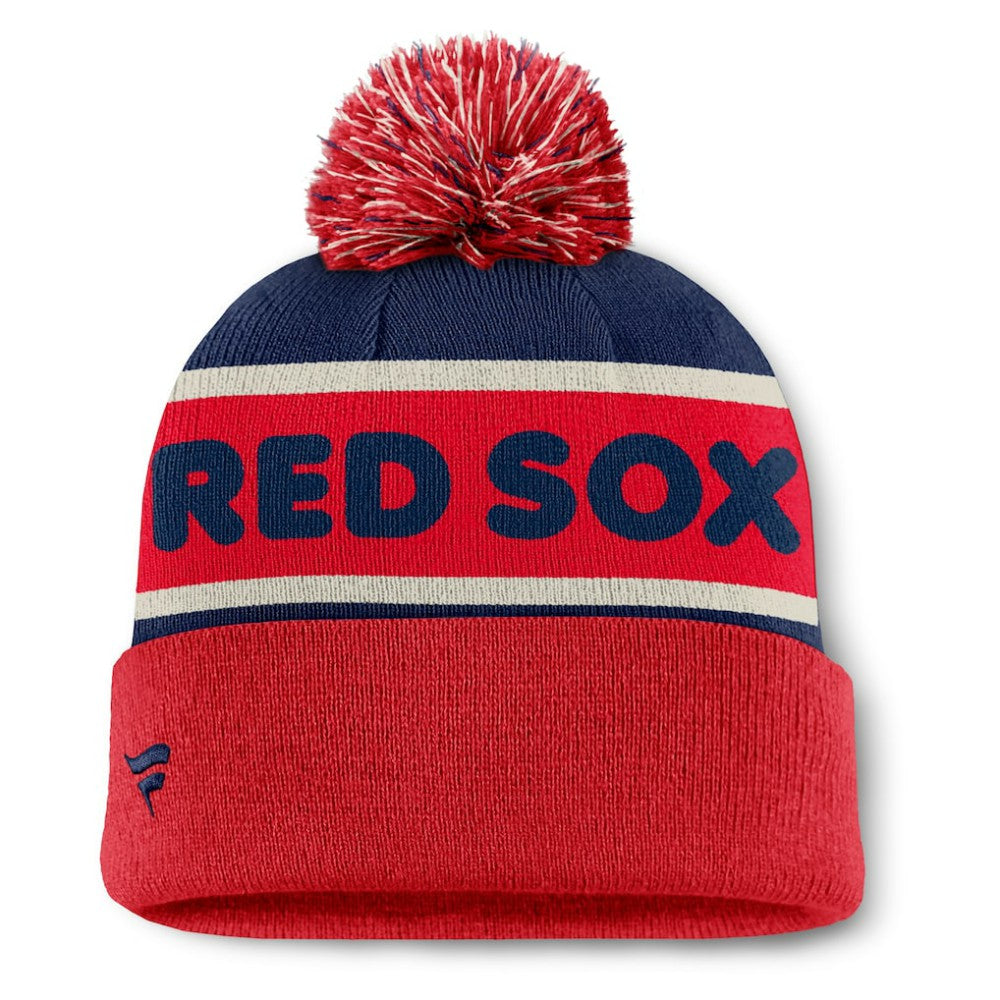 Boston Red Sox Heritage Cuffed Knit Hat with Pom Navy