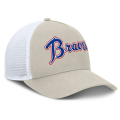 Atlanta Braves Heritage Light Khaki A-Frame Adjustable Hat Khaki