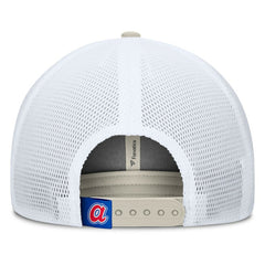 Atlanta Braves Heritage Light Khaki A-Frame Adjustable Hat Khaki