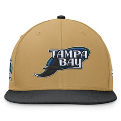 Tampa Bay Rays  Heritage Two-Tone Fitted Hat Khaki/Black