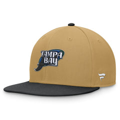 Tampa Bay Rays  Heritage Two-Tone Fitted Hat Khaki/Black