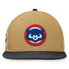 Chicago Cubs  Heritage Two-Tone Fitted Hat Khaki/Black