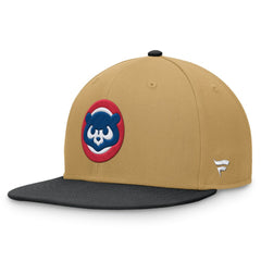 Chicago Cubs  Heritage Two-Tone Fitted Hat Khaki/Black
