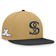 Chicago White Sox  Heritage Two-Tone Fitted Hat Khaki/Black
