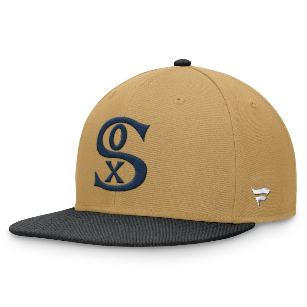Chicago White Sox  Heritage Two-Tone Fitted Hat Khaki/Black