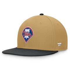 Philadelphia Phillies  Heritage Two-Tone Fitted Hat Khaki/Black