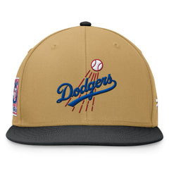 Los Angeles Dodgers  Heritage Two-Tone Fitted Hat Khaki/Black