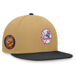 New York Yankees  Heritage Two-Tone Fitted Hat Khaki/Black