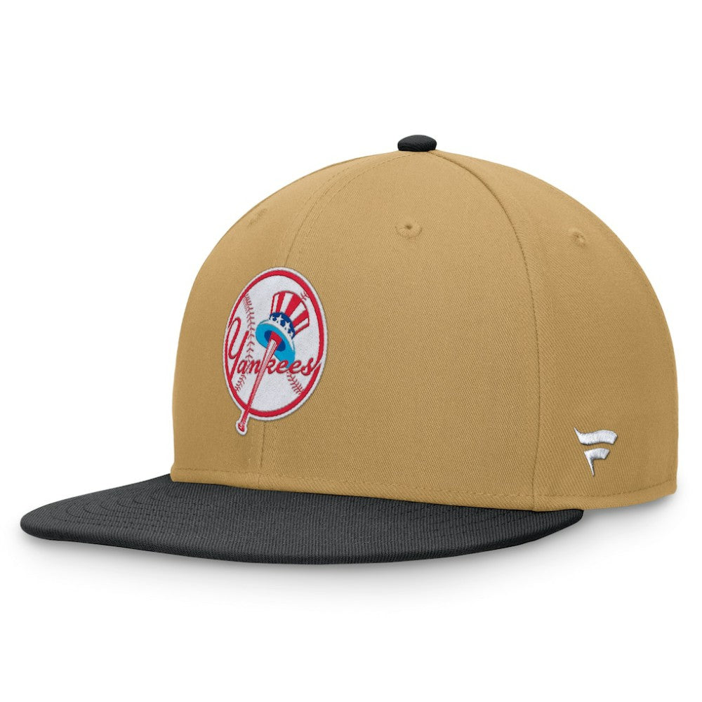 New York Yankees  Heritage Two-Tone Fitted Hat Khaki/Black