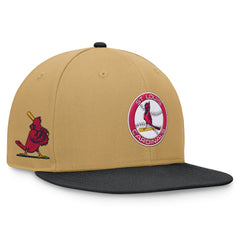 St. Louis Cardinals  Heritage Two-Tone Fitted Hat Khaki/Black
