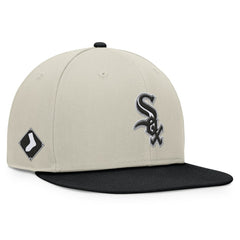 Chicago White Sox Team Two-Tone Snapback Hat Khaki/Black