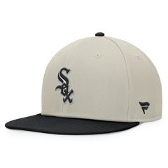 Chicago White Sox Team Two-Tone Snapback Hat Khaki/Black