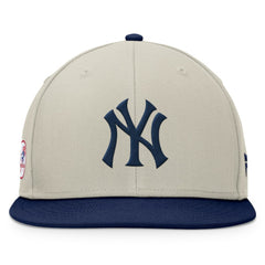New York Yankees Team Two-Tone Snapback Hat Khaki/Navy