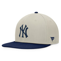 New York Yankees Team Two-Tone Snapback Hat Khaki/Navy