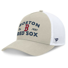 Boston Red Sox A-Frame Trucker Adjustable Hat Stone